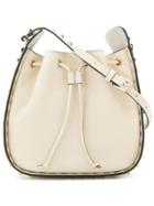 Valentino Valentino Garavani Rockstud Bucket Shoulder Bag - Neutrals