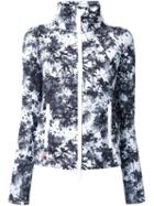 Kru Palm Tree Print Jacket, Women's, Size: Large, Black, Elastodiene/polyester