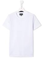 Emporio Armani Kids Plain T-shirt - White