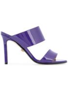Versace Strappy Slip-on Sandals - Purple