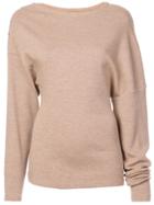 Paco Rabanne Boat Neck Sweater - Brown