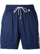 Loro Piana Drawstring Swimming Shorts, Men's, Size: Xxl, Blue, Polyester