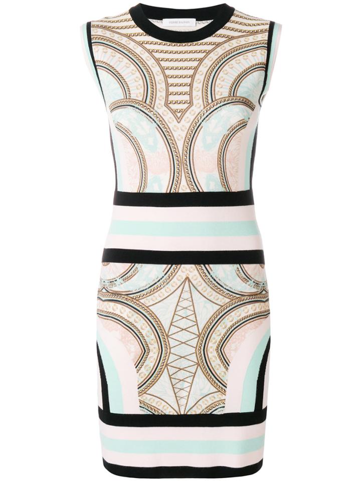 Pierre Balmain Intarsia-knit Dress - Multicolour