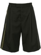 Public School Oversized Single Stripe Shorts - Black