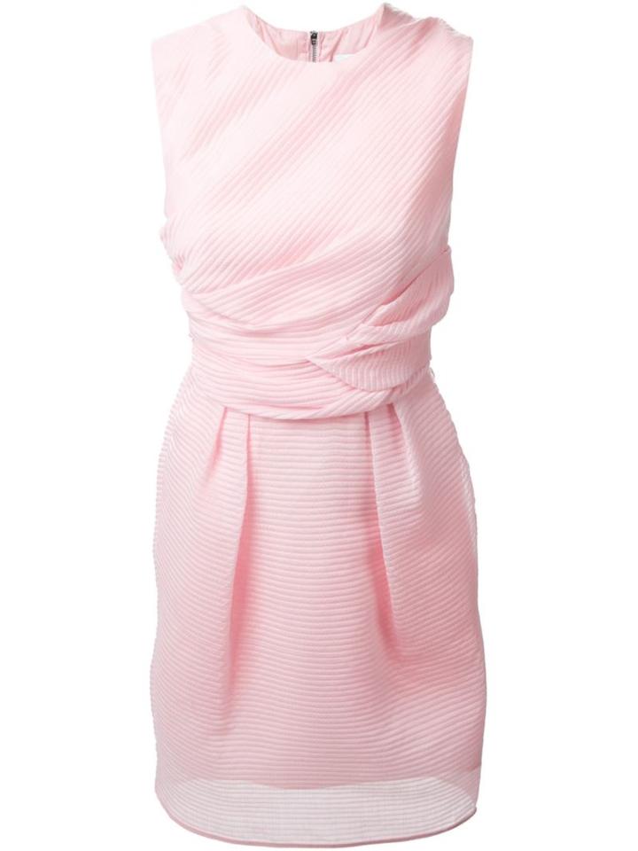 Carven Sleeveless Fitted Dress, Women's, Size: 40, Pink/purple, Cotton/polyamide/acetate