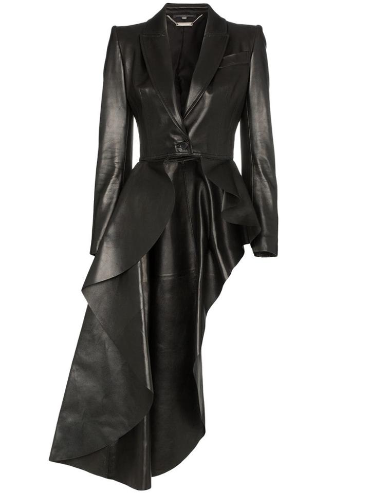 Alexander Mcqueen Asymmetric Fitted Jacket - Black