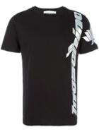 Moschino Vintage Sleeve Print T-shirt, Men's, Size: Medium, Black, Cotton