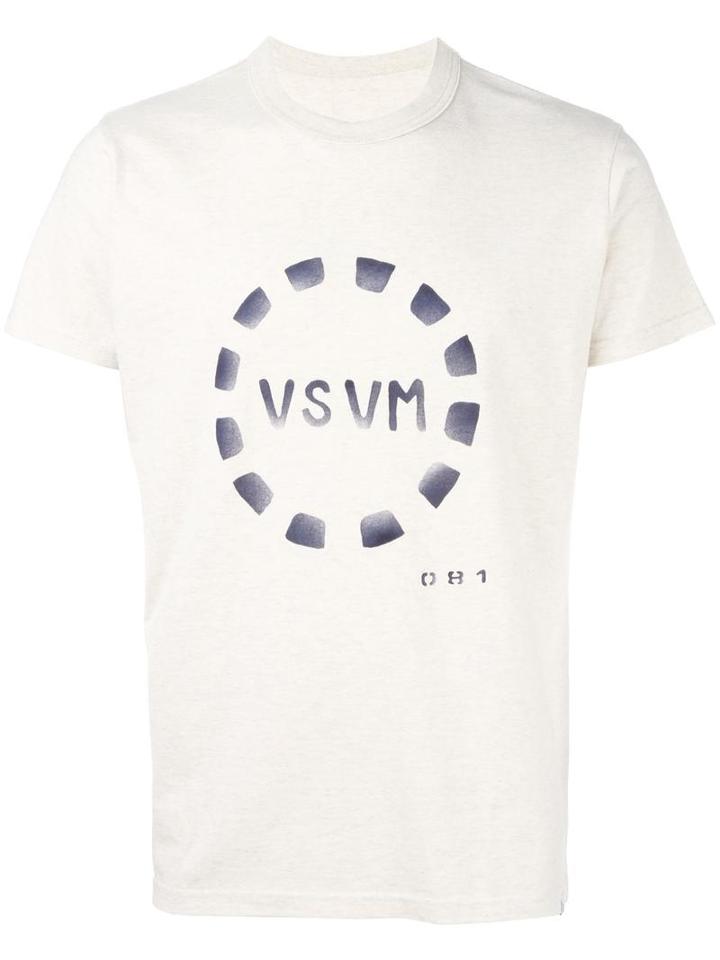 Visvim Logo Print T-shirt, Men's, Size: 4, Nude/neutrals, Cotton