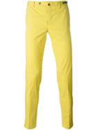 Pt01 Slim Chino Trousers, Men's, Size: 48, Yellow/orange, Cotton/linen/flax/spandex/elastane