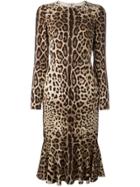 Dolce & Gabbana Leopard Print Dress - Nude & Neutrals