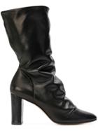 Marc Ellis Slouch Creased Boots - Black