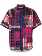 White Mountaineering Checked Print Shirt - Red