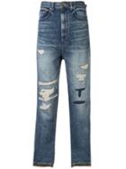 Maison Mihara Yasuhiro Rip Detail Jeans - Blue