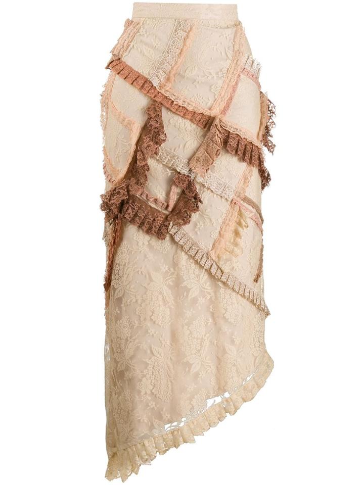 Preen By Thornton Bregazzi Lorrie Skirt - Neutrals