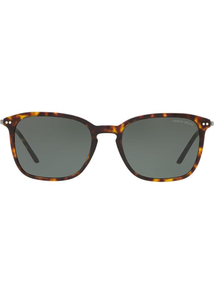 Giorgio Armani Tortoiseshell Sunglasses - Brown