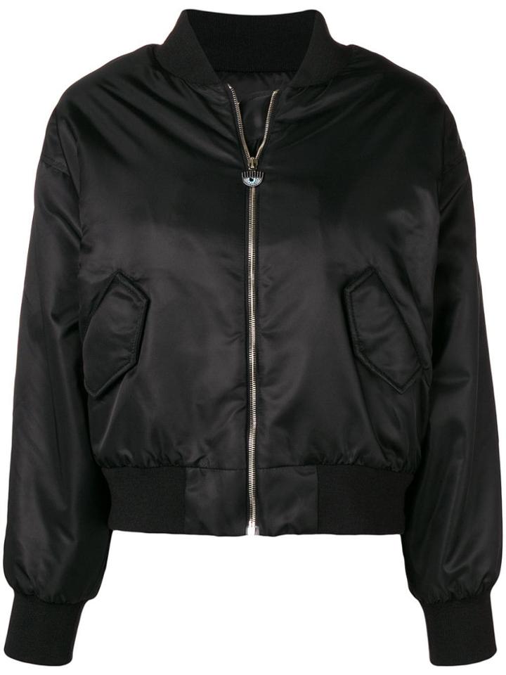 Chiara Ferragni Eye Bomber Jacket - Black