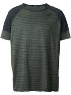 Roberto Collina 'overdyed Military' T-shirt - Green