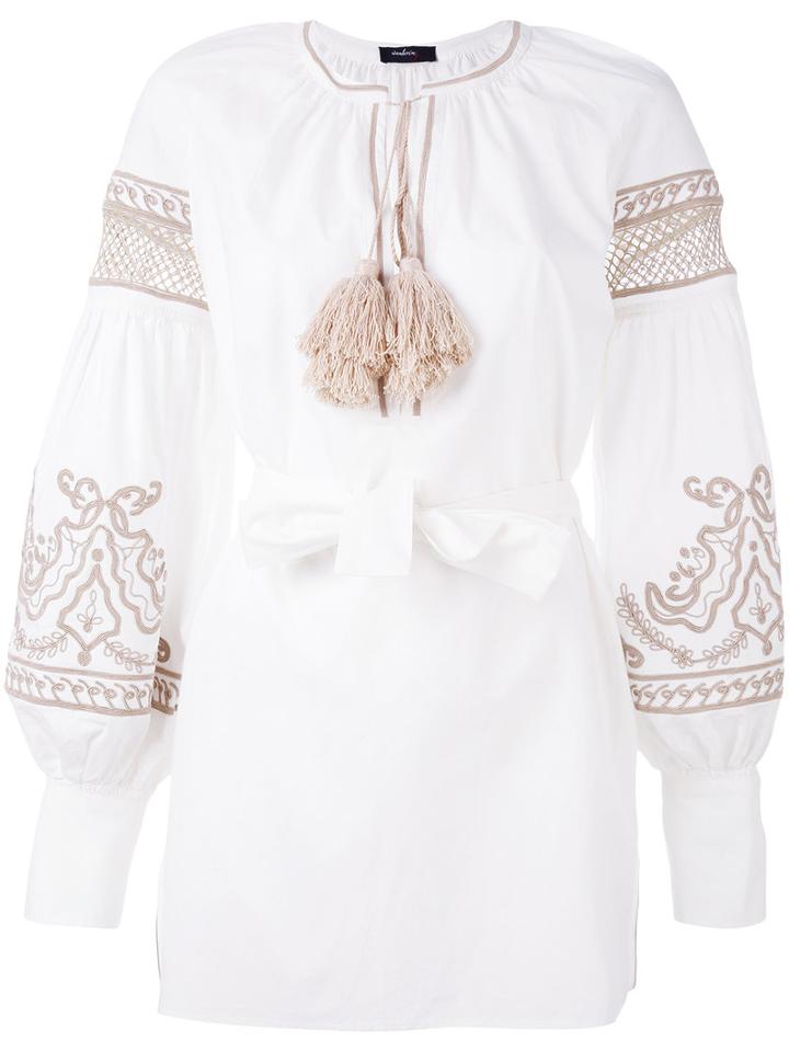 Wandering - Embroidered Dress - Women - Cotton/polyamide/polyester/viscose - 40, Nude/neutrals, Cotton/polyamide/polyester/viscose