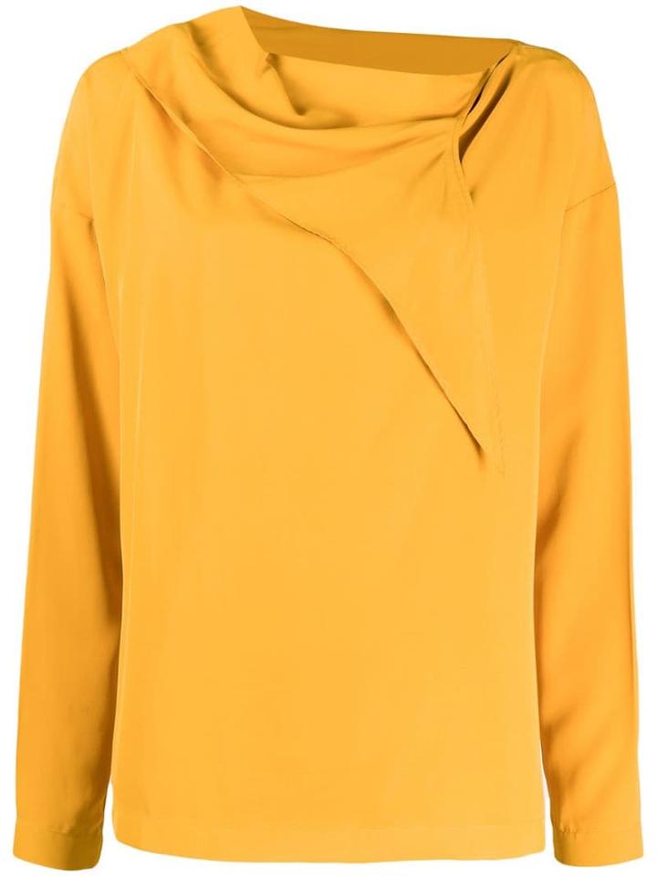 Cédric Charlier Blouse With Knot - Yellow
