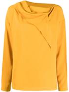 Cédric Charlier Blouse With Knot - Yellow