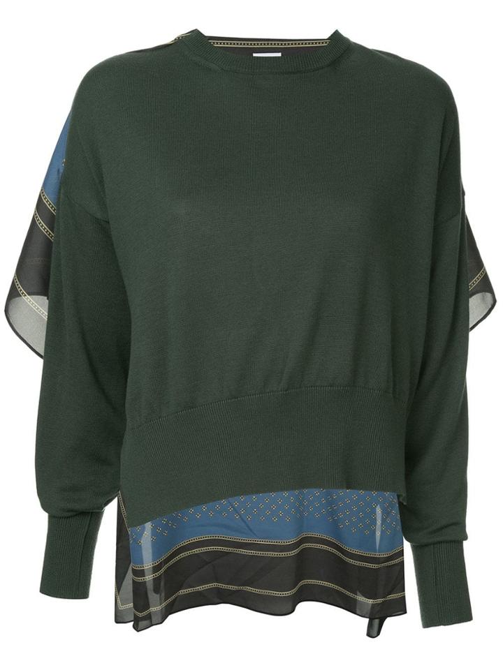 Maison Mihara Yasuhiro Asymmetric Sweater - Green