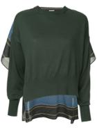 Maison Mihara Yasuhiro Asymmetric Sweater - Green