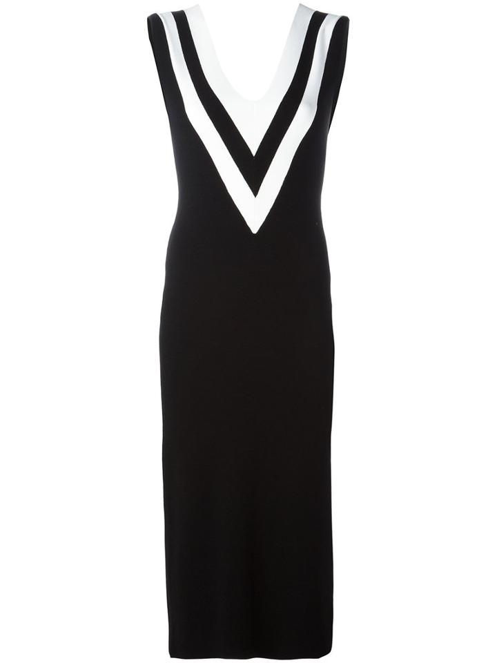 Rag & Bone Plunging V-neck Dress, Women's, Size: Xs, Black, Viscose/polyester