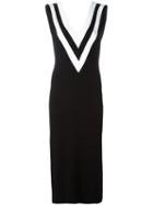 Rag & Bone Plunging V-neck Dress, Women's, Size: Xs, Black, Viscose/polyester