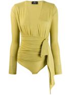 Elisabetta Franchi Plunge Bodie - Yellow
