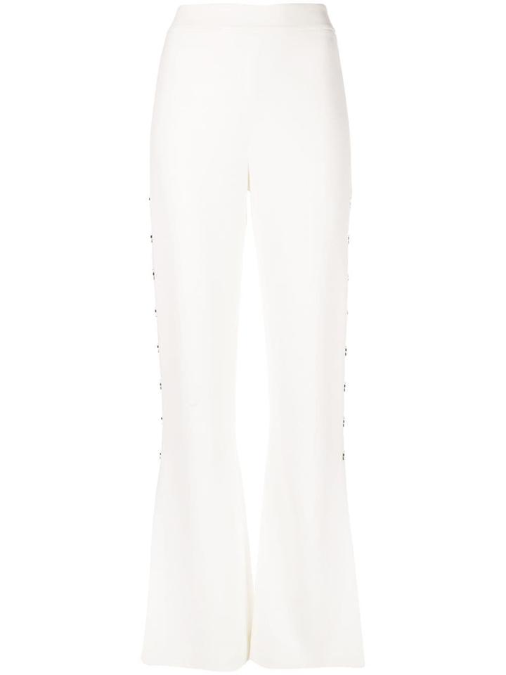 Jonathan Simkhai High-waisted Embellished Trousers - White
