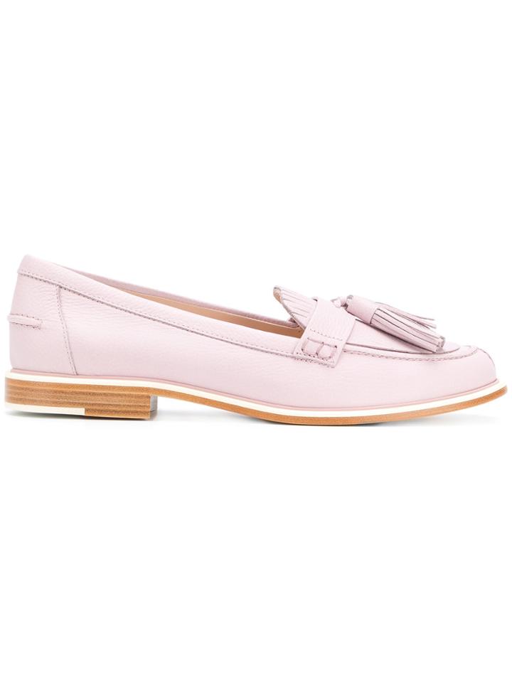Tod's Tasselled Loafers - Pink & Purple