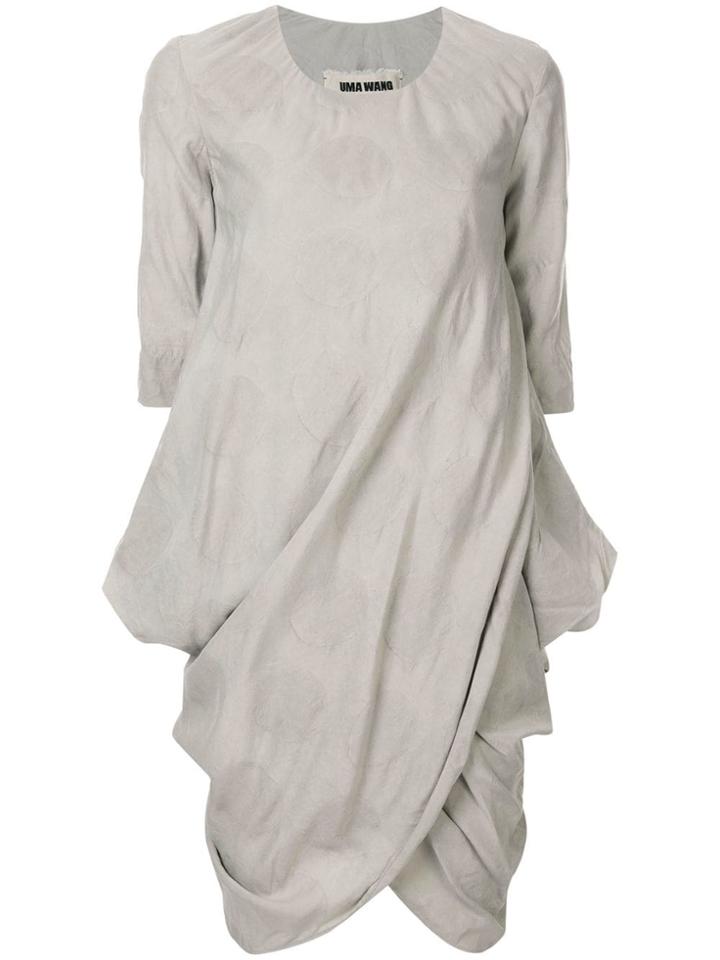 Uma Wang Gathered Short Dress - Grey