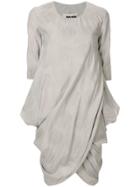 Uma Wang Gathered Short Dress - Grey