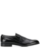 Pantanetti Round Toe Loafers - Black