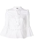 Elisabetta Franchi Classic Ruffled Shirt - White