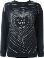 Diesel Heart Print Sweater
