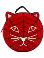 Charlotte Olympia Spiderweb Kitty Backpack - Red