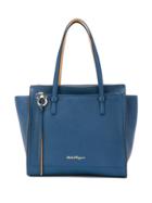 Salvatore Ferragamo Logo Front Tote Bag - Blue