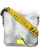 Off-white Binder Clip Denim Messenger Bag - Blue
