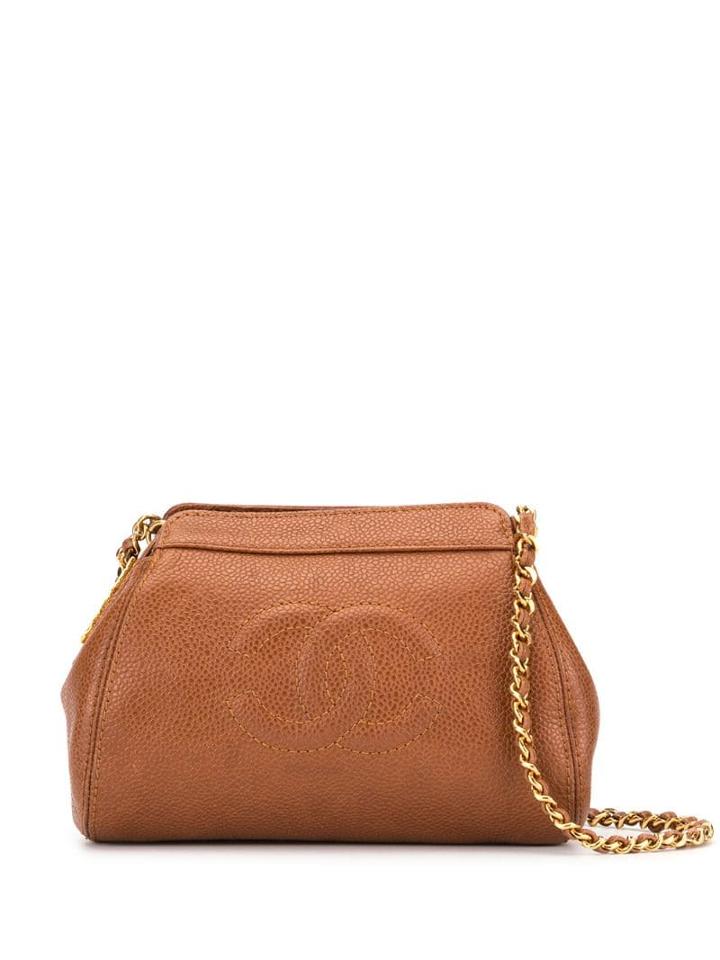 Chanel Pre-owned Cc Logo Shoulder Bag - Brown