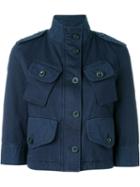 Diesel Patch Pocket Jacket, Women's, Size: M, Blue, Cotton/polyester