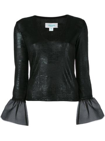 Jovanna - Bella Blouse - Women - Polyester/spandex/elastane - 10, Black, Polyester/spandex/elastane