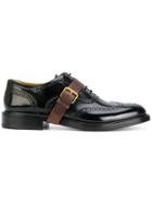 Valentino Valentino Garavani Buckle Strap Derbys Shoes - Black