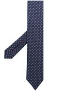 Isaia Patterned Tie - Blue