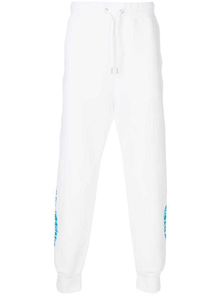 Just Cavalli Logo Stripe Track Trousers - White