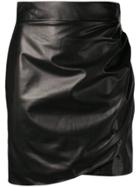 Versace Draped Effect Short Skirt - Black