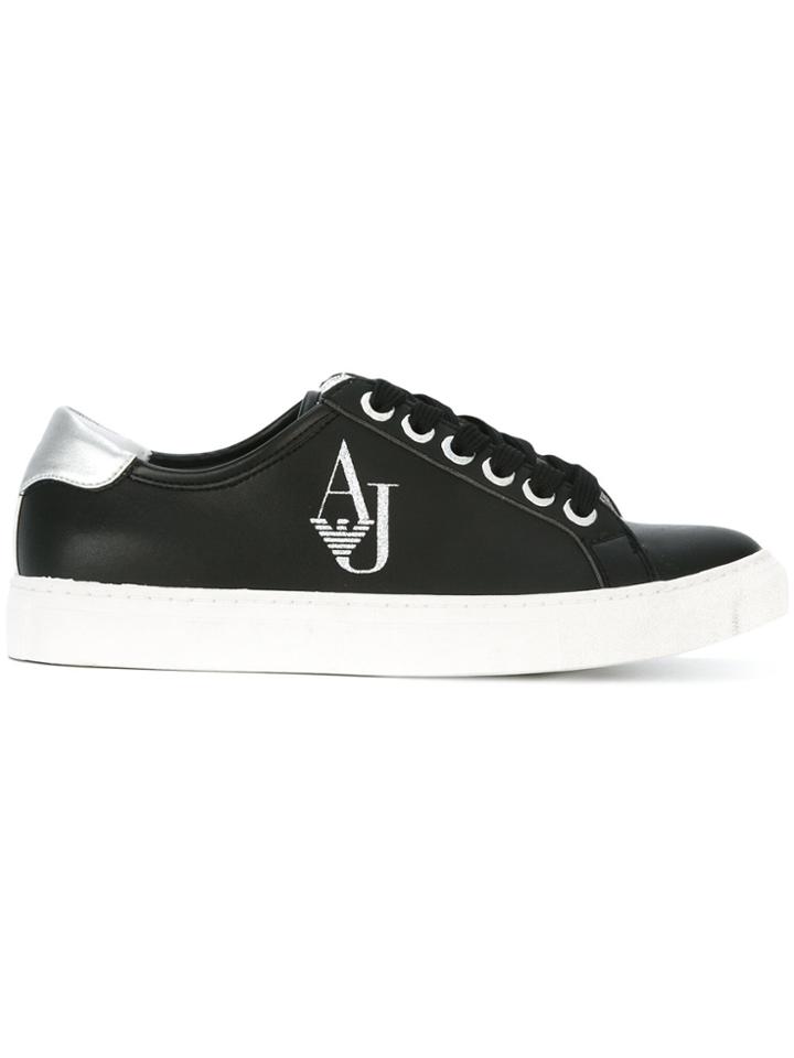 Armani Jeans Logo Trainers - Blue