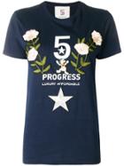 5 Progress Flower T-shirt - Blue