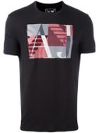 Armani Jeans Logo Print T-shirt, Men's, Size: Xxxl, Black, Cotton