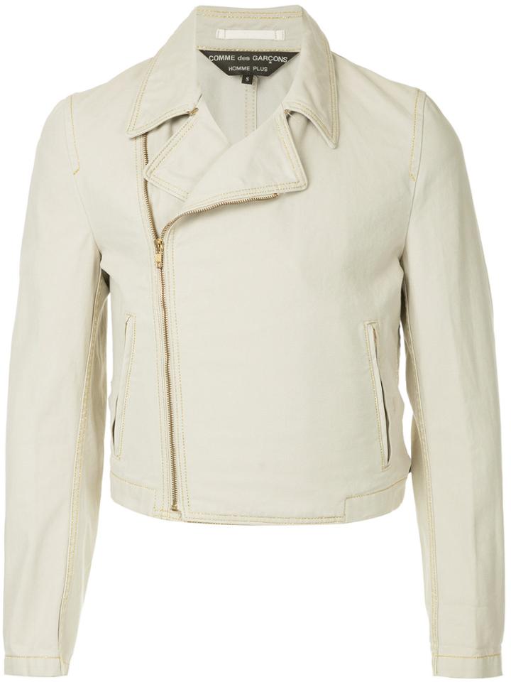 Comme Des Garçons Vintage Zip Up Jacket - Nude & Neutrals
